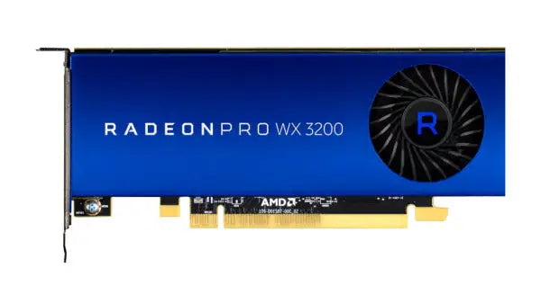 AMD Radeon Pro WX 3200 - Graphics card - Radeon Pro WX 3200 - 4 GB GDDR5 - PCIe 3.0 x16 low profile - 4 x Mini DisplayPort AMD VGA