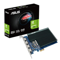 Thumbnail for ASUS GT730-4H-SL-2GD5 - Graphics card - GF GT 730 - 2 GB GDDR5 - PCIe 2.0 - 4 x HDMI - fanless ASUS