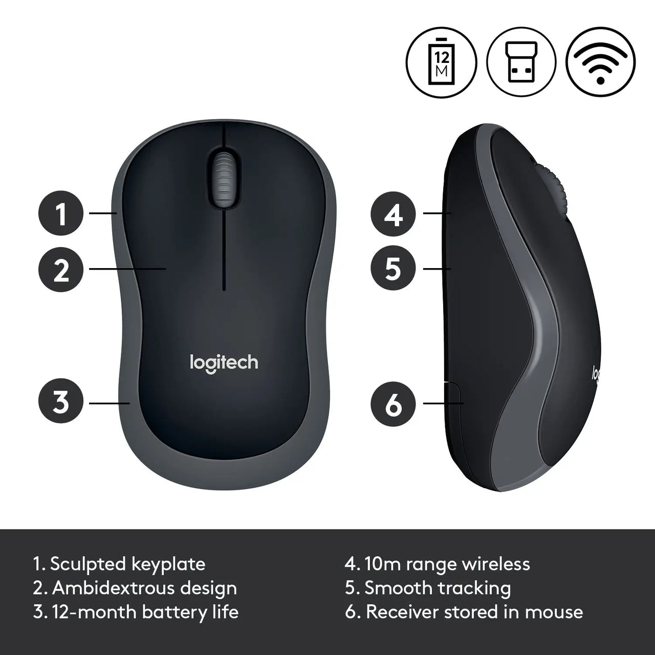 Logitech Wireless Mouse M185 LOGITECH